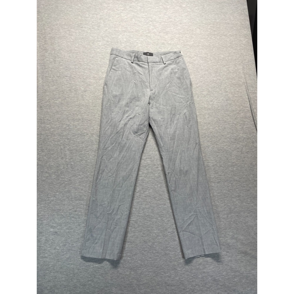 H&M Dress Pants Mens 28 Light Gray Stretch Slim Fit Straight Leg Formal Business